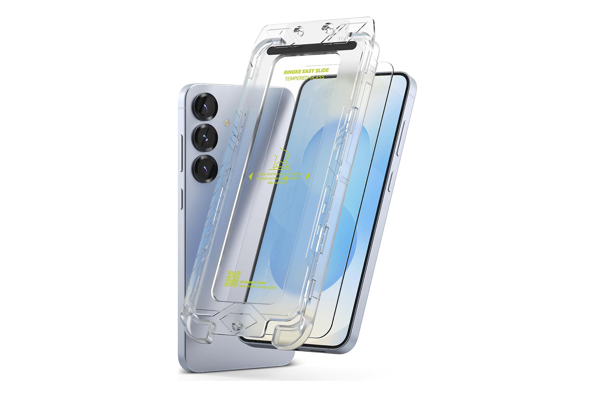 Product render of the Ringke Easy Slide Galaxy S25 Plus screen protector