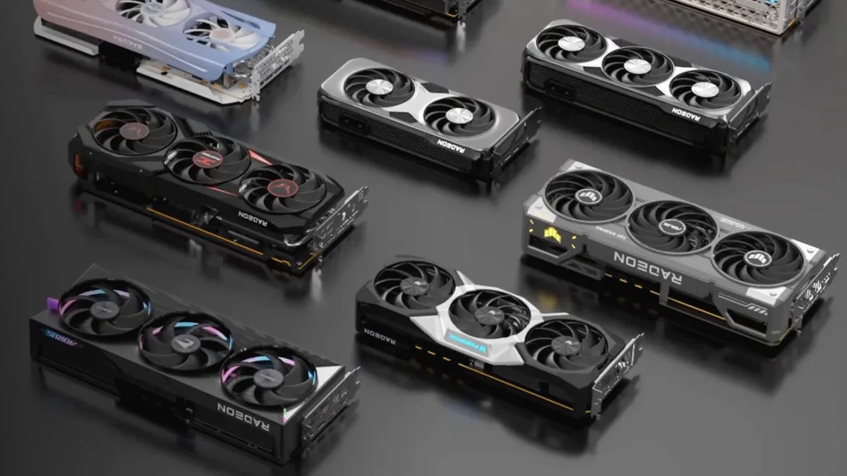 GPU AMD Radeon RX 9070 de différentes marques