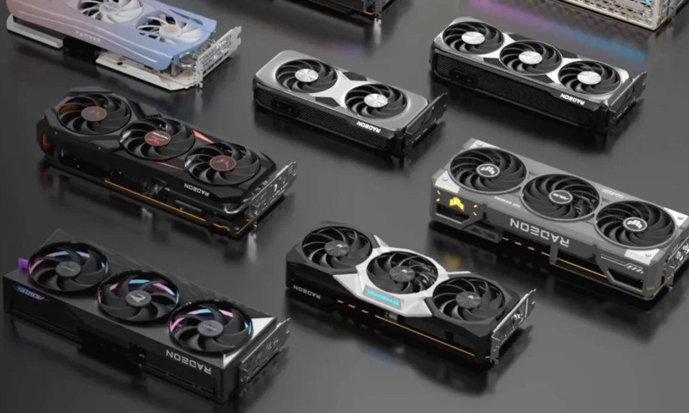 AMD Radeon RX 9070 GPUs from different brands