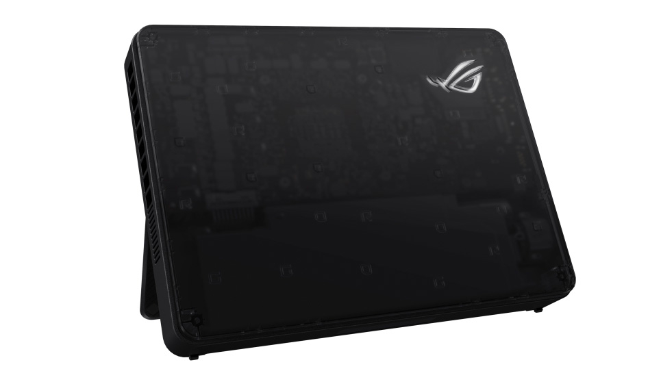 Vue de face de l'eGPU Asus ROG XG Mobile 2025