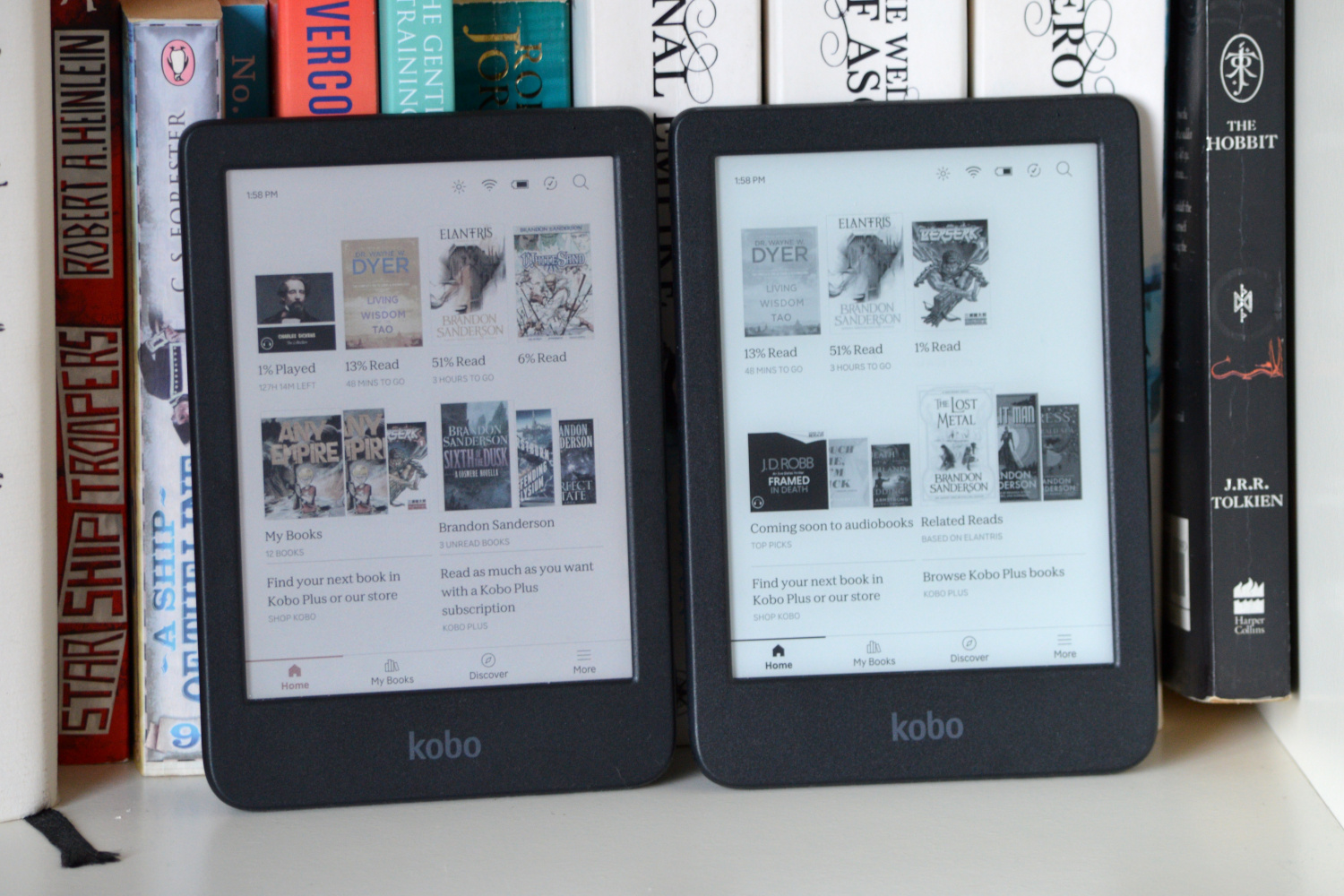 The My Books page on the Kobo Clara Colour and Kobo Clara.