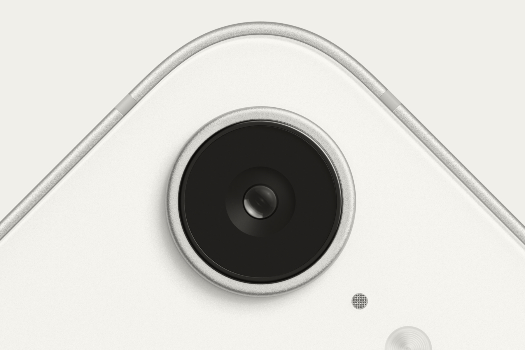 Close-up view of the iPhone 16e rear camera