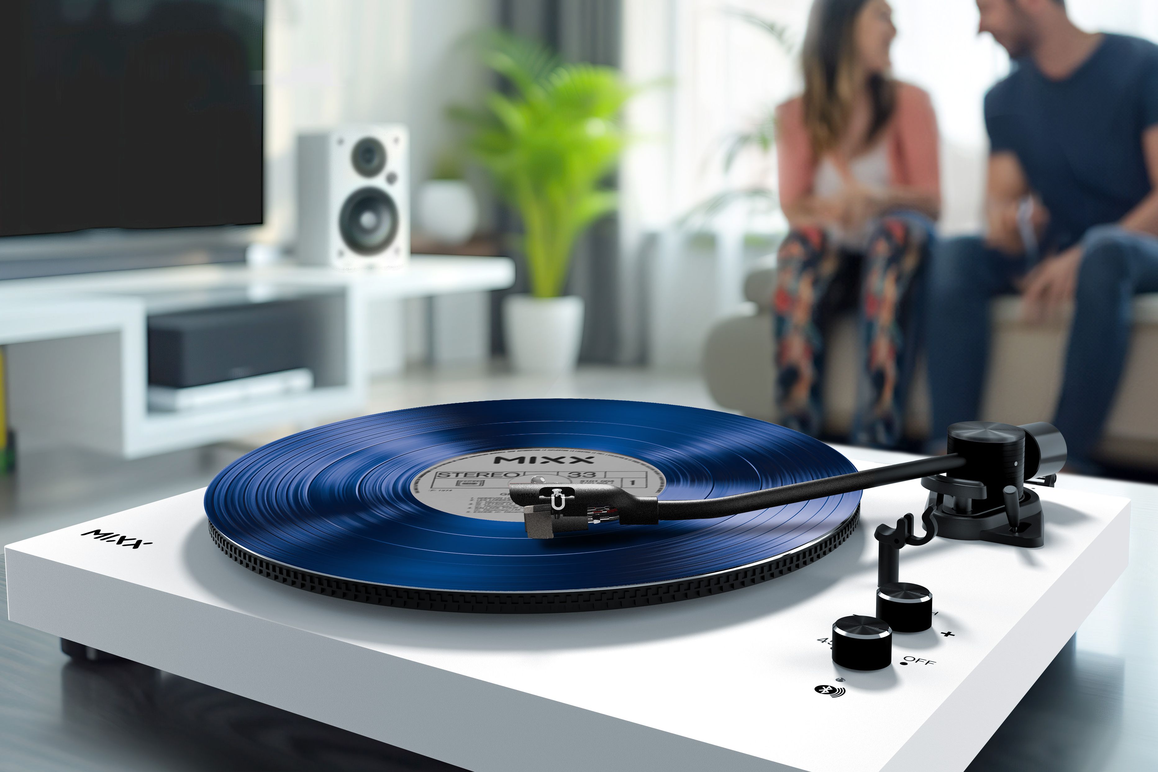 Combo platine vinyle Mixx Analog System 5 et haut-parleur Bluetooth.