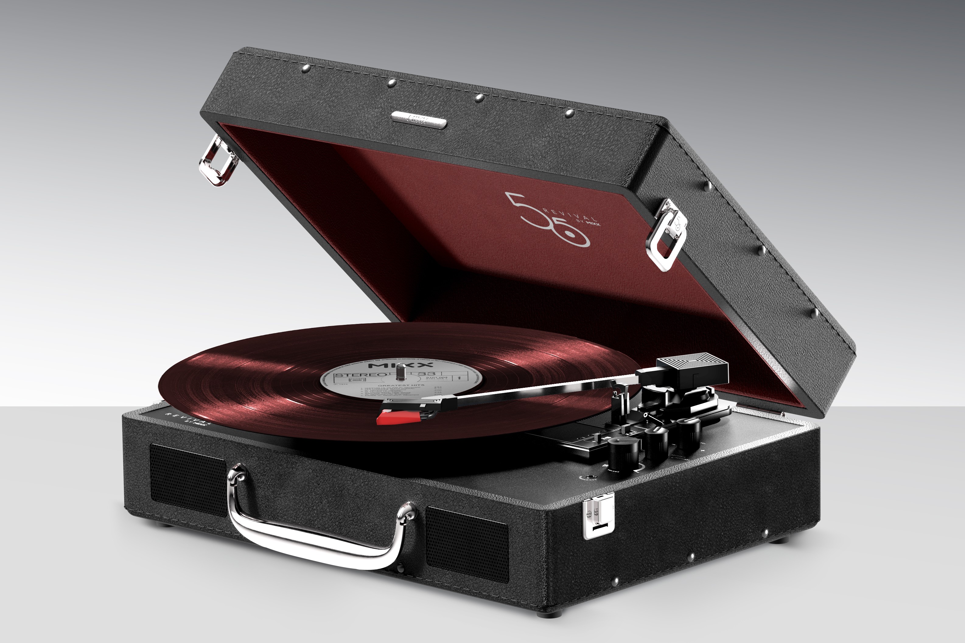 Le tourne-disque valise Mixx Revival 55.