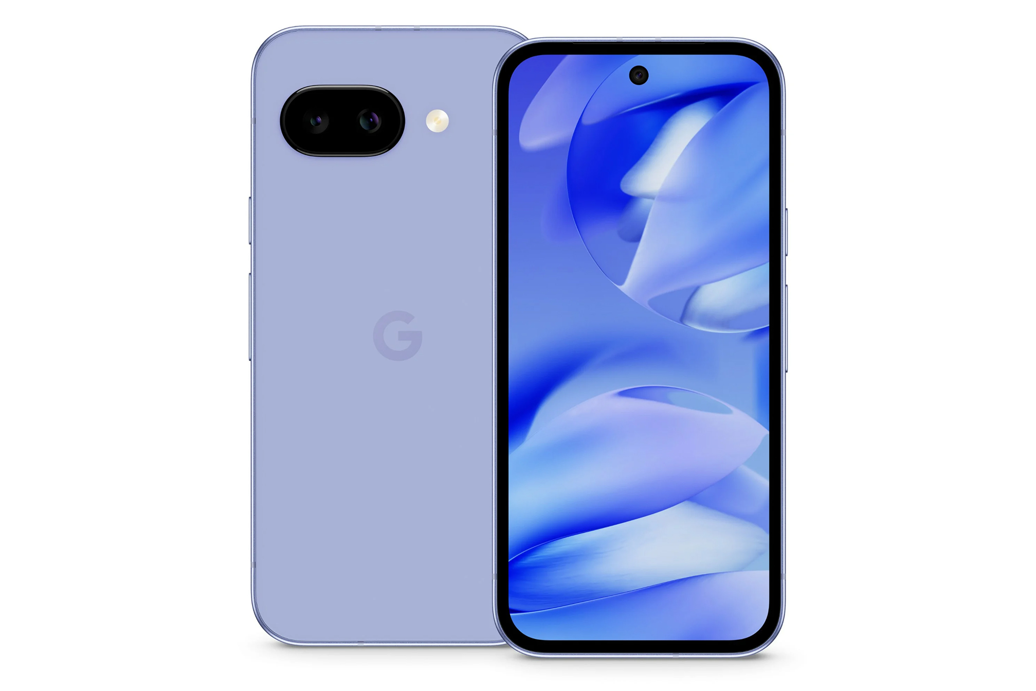 Durchgesickertes Bild der Iris des Google Pixel 9a in Lila.