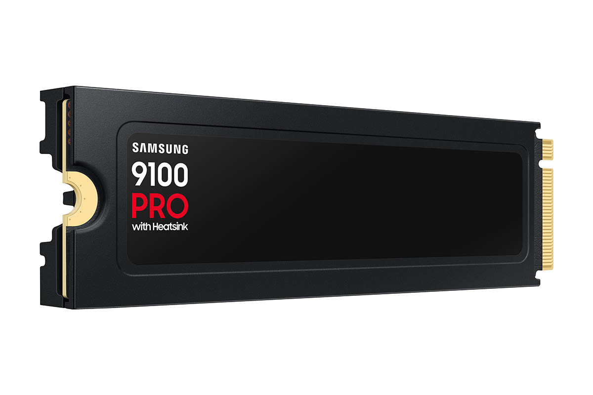 The heatsink variant of the Samsung 9100 Pro PCIe Gen 5 SSD