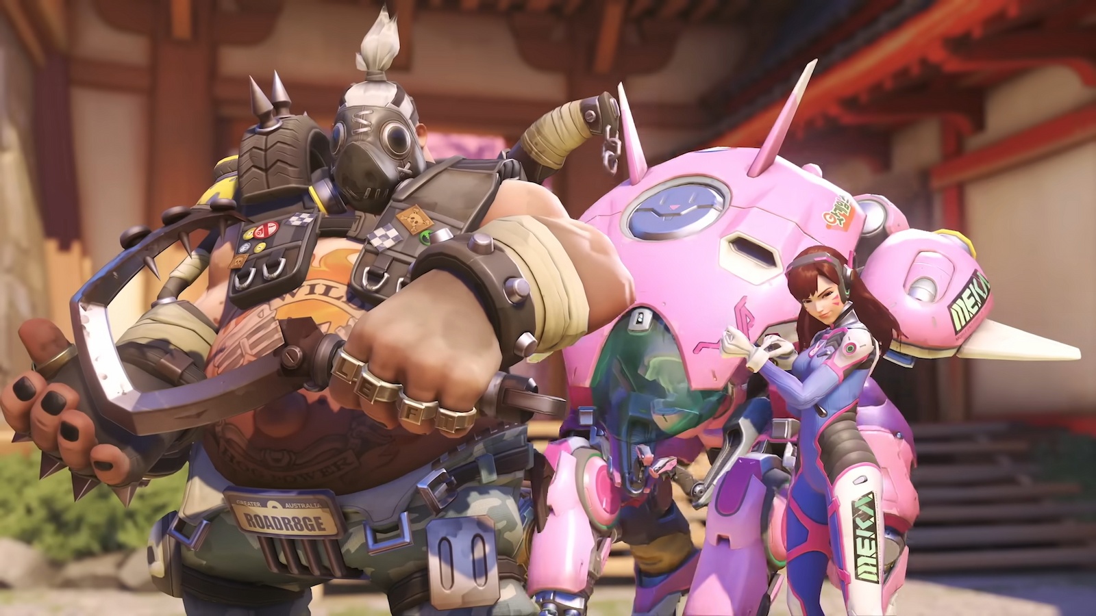 Roadhog et D.Va dans Overwatch 2.