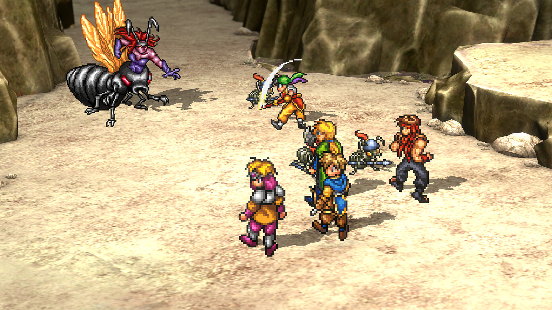 The combat system in Suikoden.