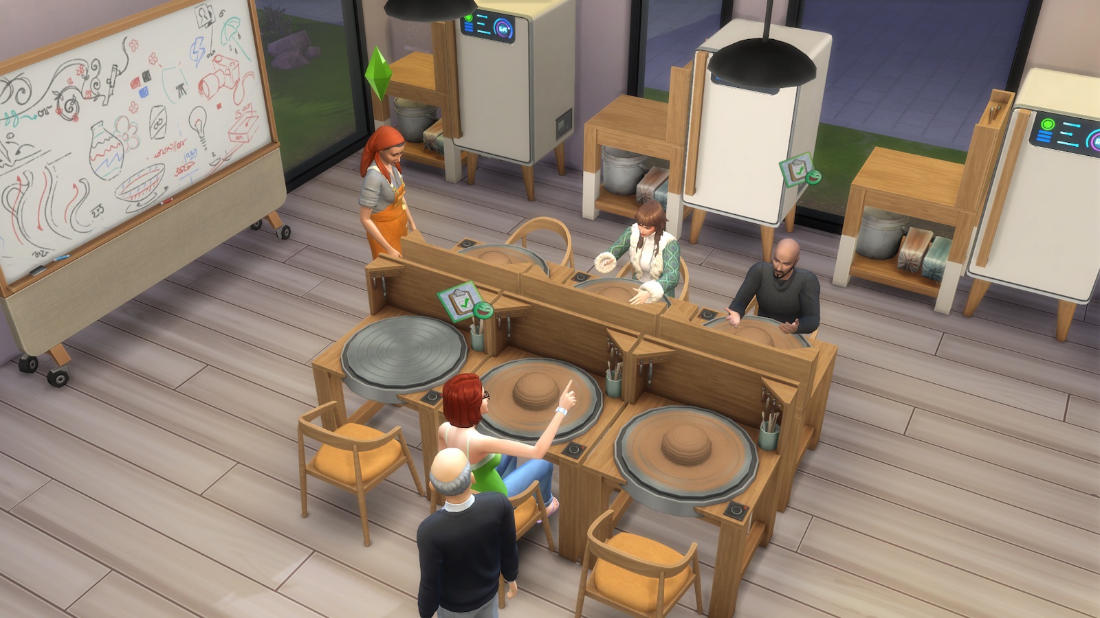 como ministrar uma aula e palestra sobre os hobbies de empresas do the sims 4