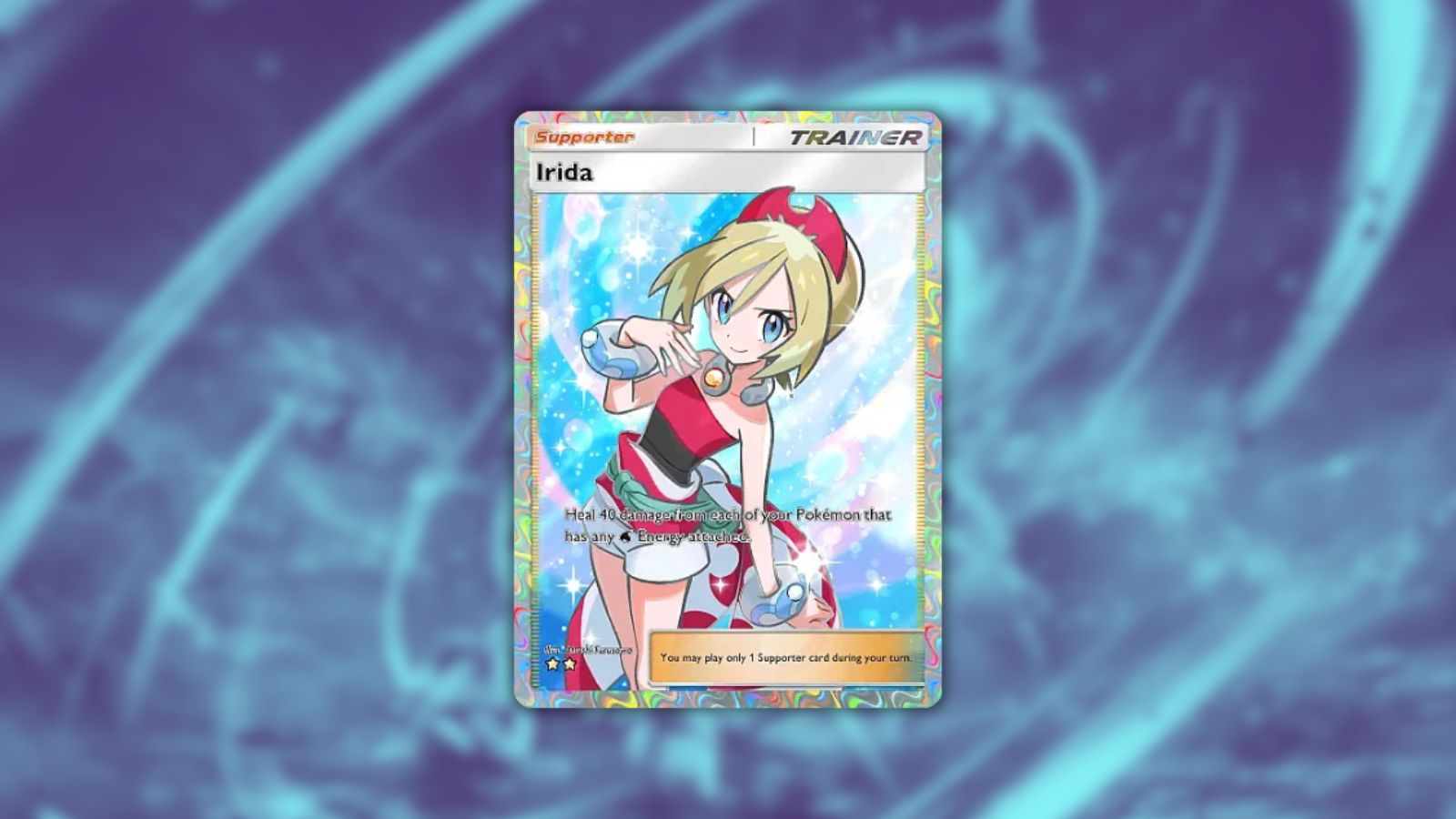 Carte Irida dans Pokémon TCG Pocket.