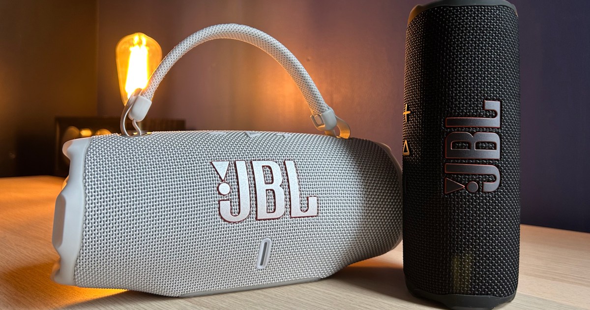 JBL’s new portable speakers get more battery life, lossless audio … and straps!